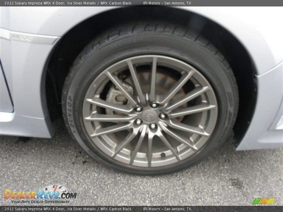 2012 Subaru Impreza WRX 4 Door Ice Silver Metallic / WRX Carbon Black Photo #9