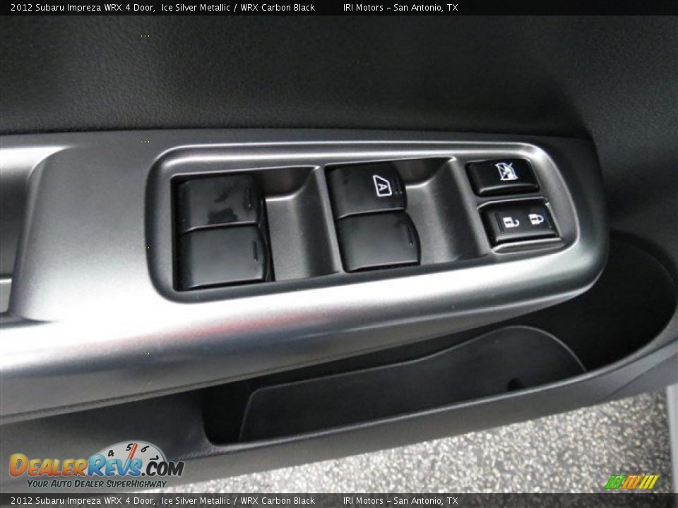 2012 Subaru Impreza WRX 4 Door Ice Silver Metallic / WRX Carbon Black Photo #10