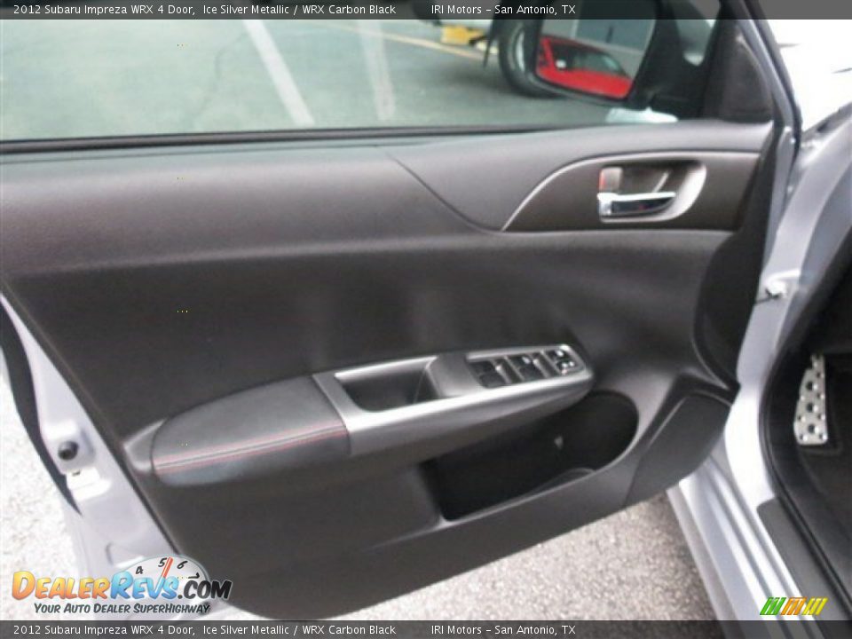 2012 Subaru Impreza WRX 4 Door Ice Silver Metallic / WRX Carbon Black Photo #11