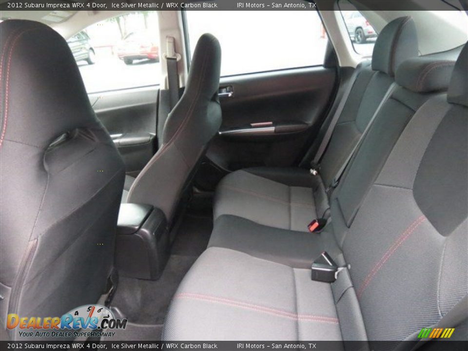 2012 Subaru Impreza WRX 4 Door Ice Silver Metallic / WRX Carbon Black Photo #13