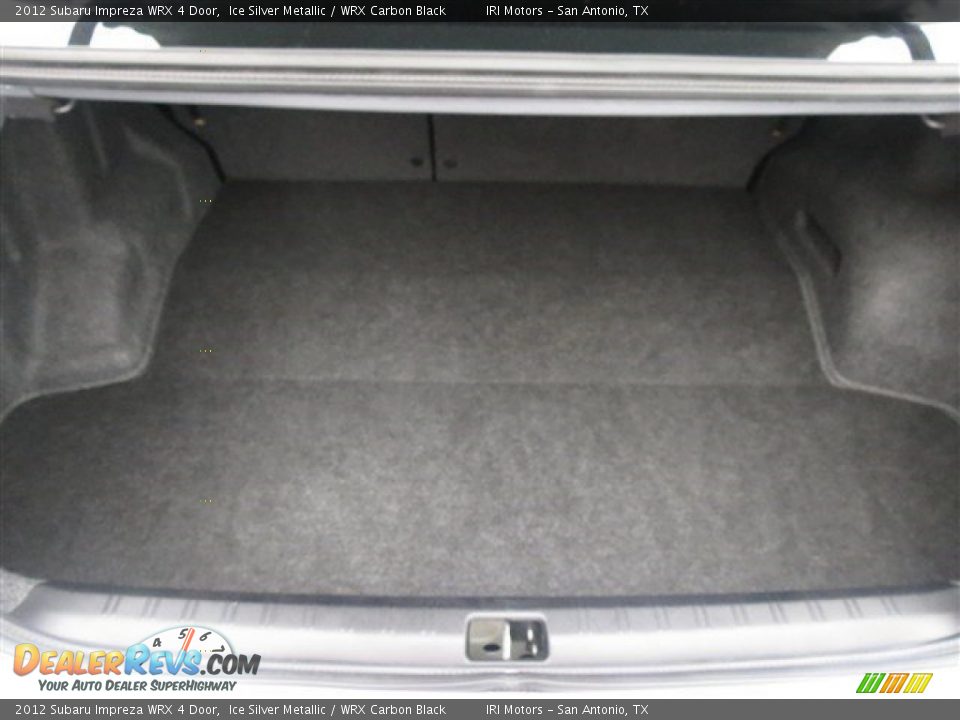 2012 Subaru Impreza WRX 4 Door Ice Silver Metallic / WRX Carbon Black Photo #14