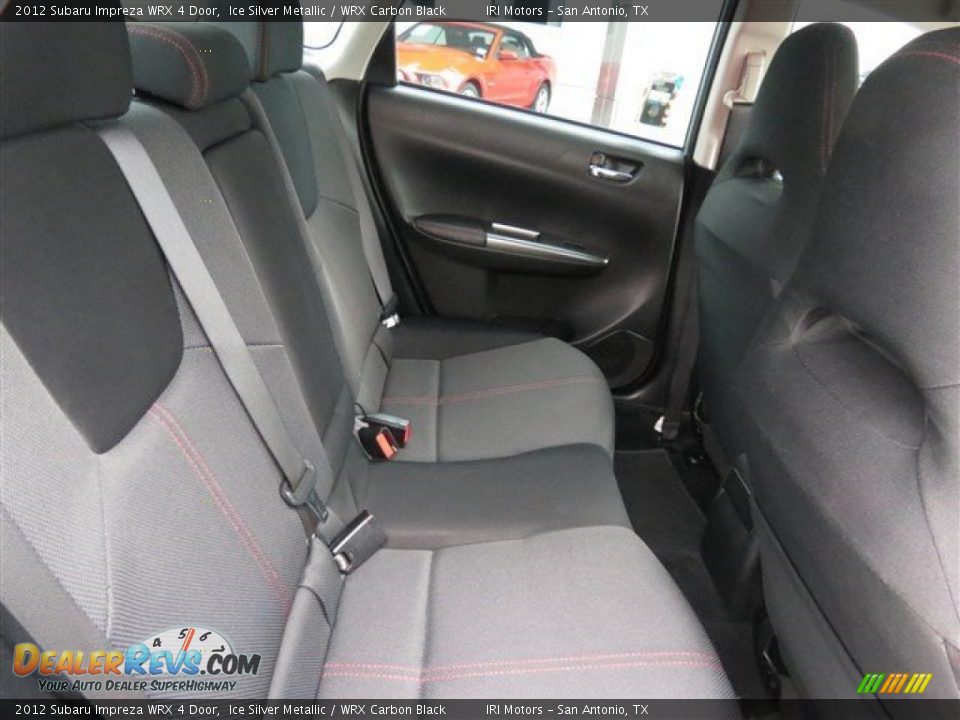 2012 Subaru Impreza WRX 4 Door Ice Silver Metallic / WRX Carbon Black Photo #16