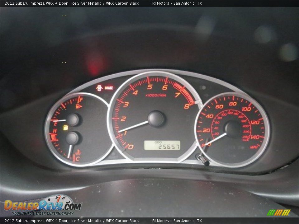 2012 Subaru Impreza WRX 4 Door Ice Silver Metallic / WRX Carbon Black Photo #19