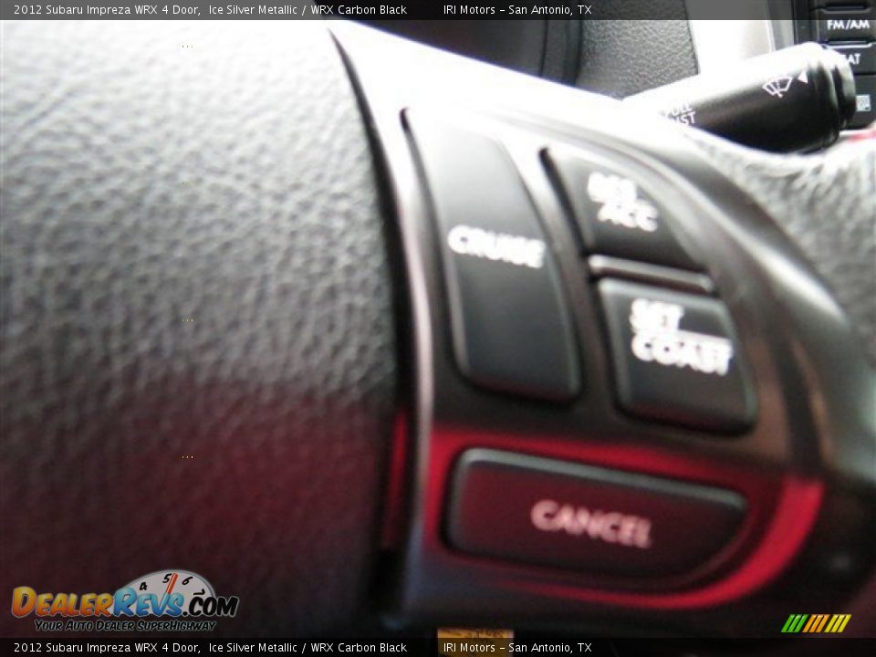 2012 Subaru Impreza WRX 4 Door Ice Silver Metallic / WRX Carbon Black Photo #20