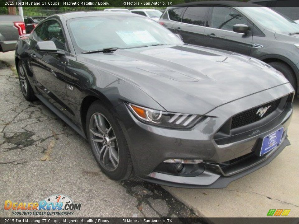 2015 Ford Mustang GT Coupe Magnetic Metallic / Ebony Photo #1