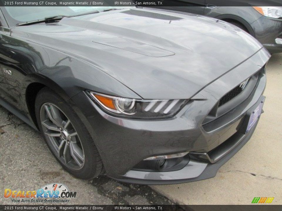 2015 Ford Mustang GT Coupe Magnetic Metallic / Ebony Photo #2