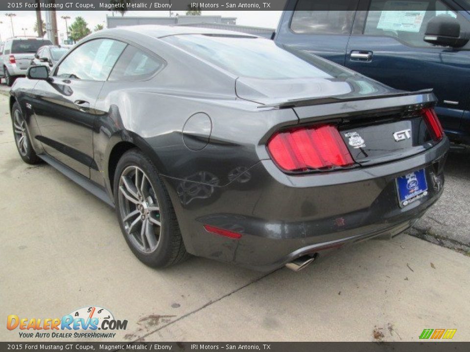 2015 Ford Mustang GT Coupe Magnetic Metallic / Ebony Photo #10