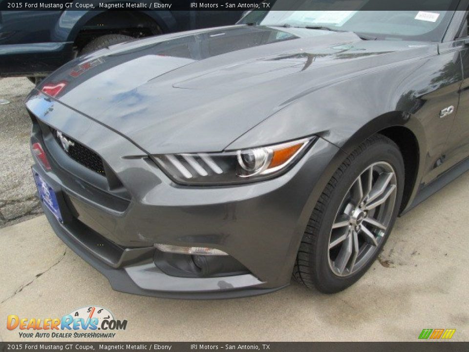 2015 Ford Mustang GT Coupe Magnetic Metallic / Ebony Photo #13