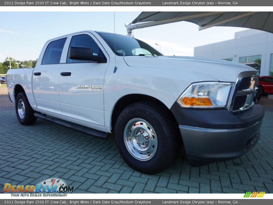 Front 3/4 View of 2011 Dodge Ram 1500 ST Crew Cab Photo #7