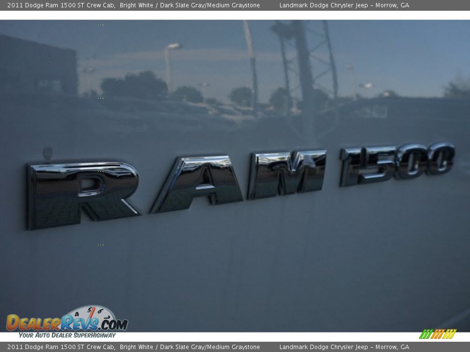 2011 Dodge Ram 1500 ST Crew Cab Bright White / Dark Slate Gray/Medium Graystone Photo #14
