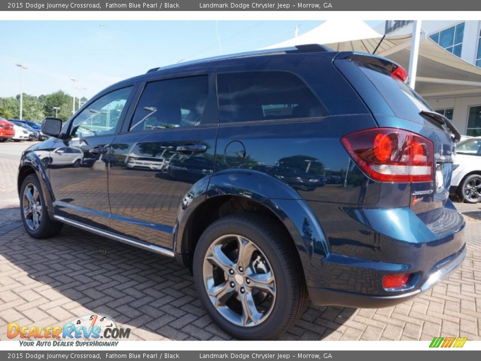 2015 Dodge Journey Crossroad Fathom Blue Pearl / Black Photo #2