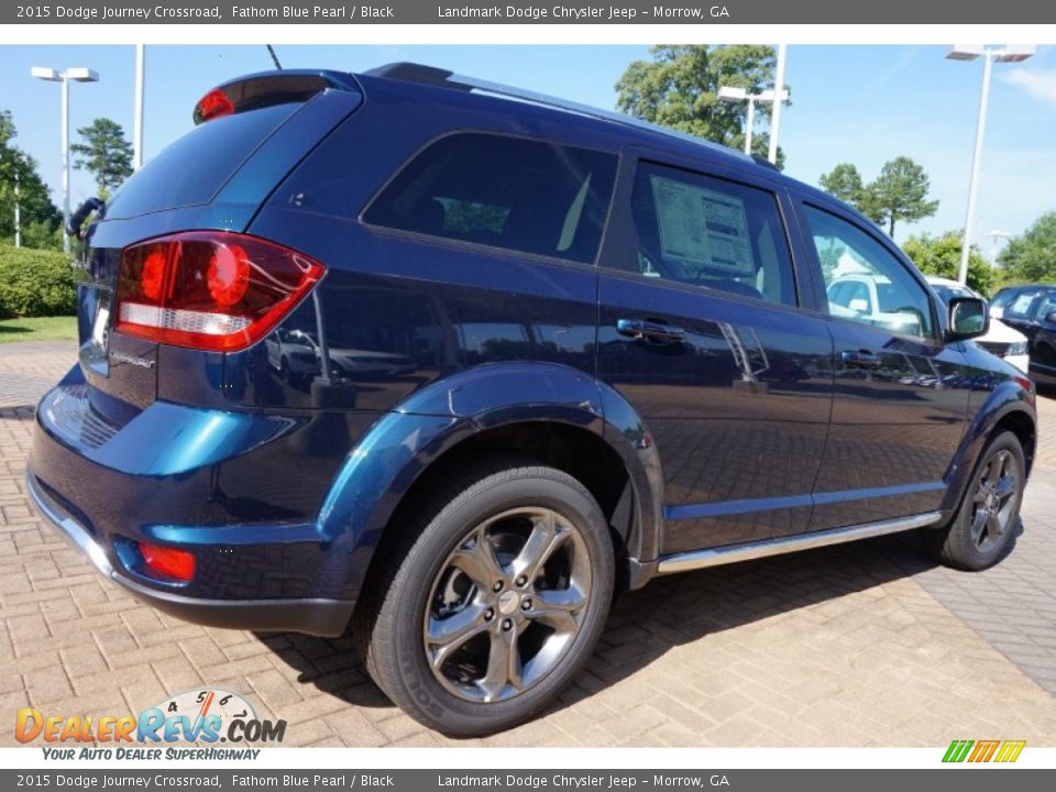 2015 Dodge Journey Crossroad Fathom Blue Pearl / Black Photo #3