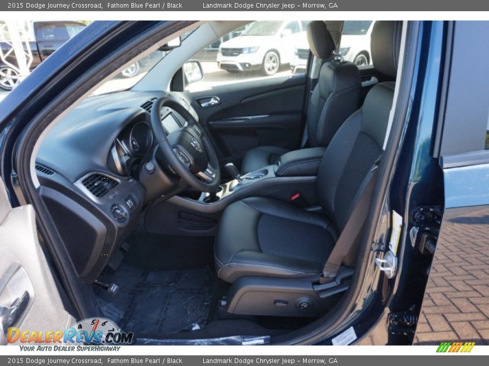 2015 Dodge Journey Crossroad Fathom Blue Pearl / Black Photo #6