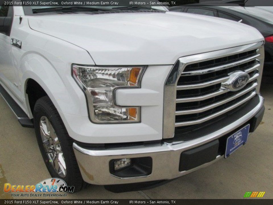 2015 Ford F150 XLT SuperCrew Oxford White / Medium Earth Gray Photo #2