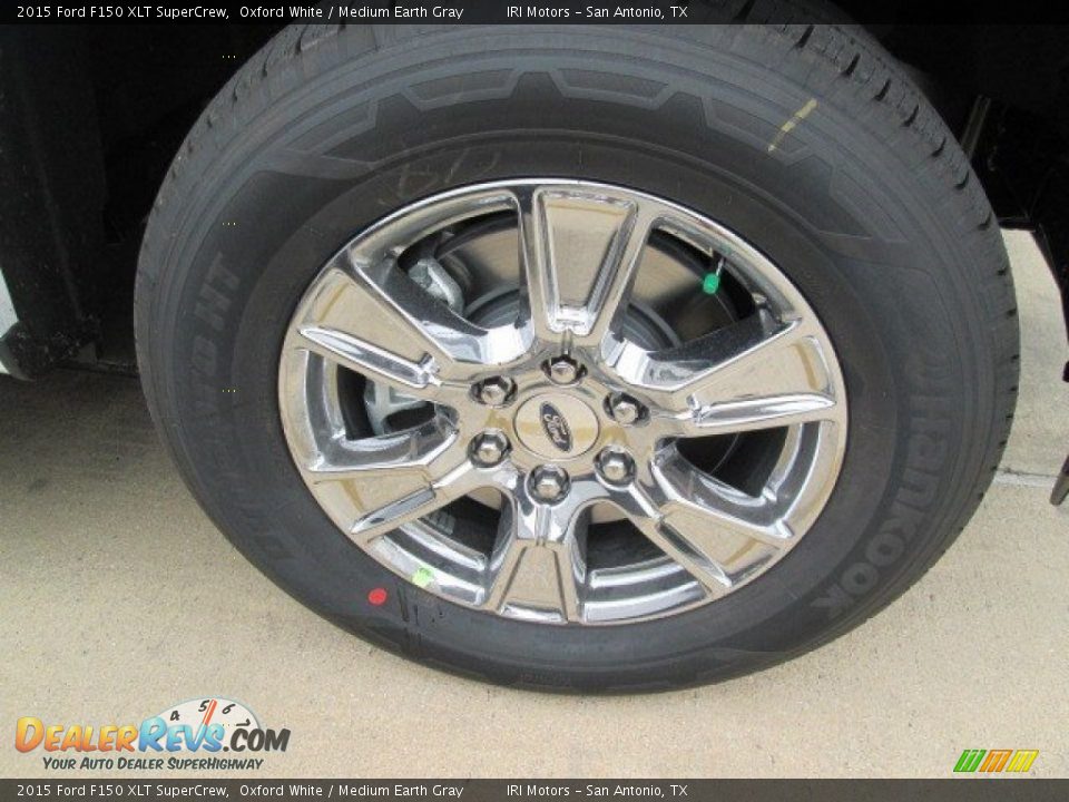 2015 Ford F150 XLT SuperCrew Oxford White / Medium Earth Gray Photo #3