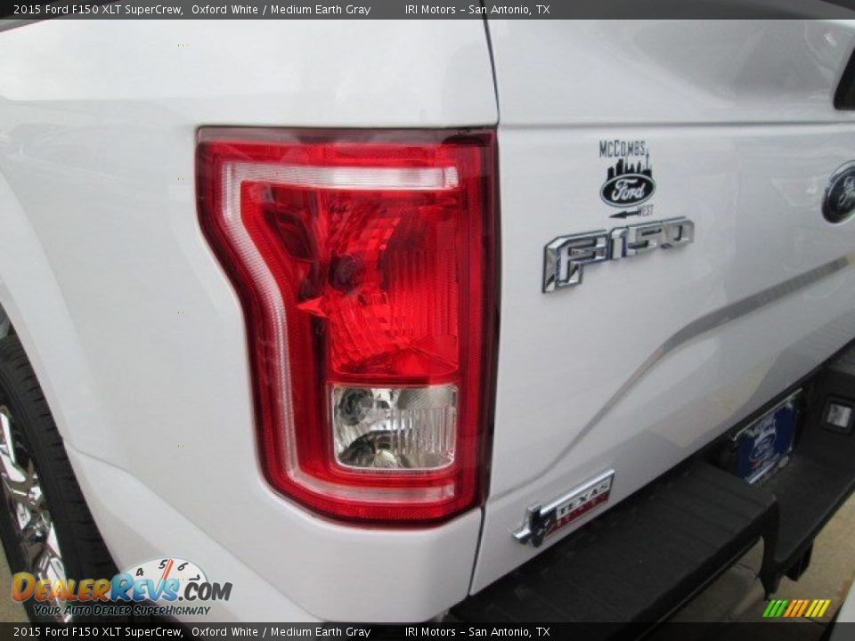2015 Ford F150 XLT SuperCrew Oxford White / Medium Earth Gray Photo #14