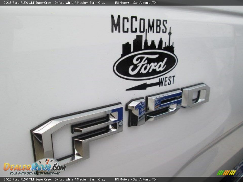 2015 Ford F150 XLT SuperCrew Oxford White / Medium Earth Gray Photo #15