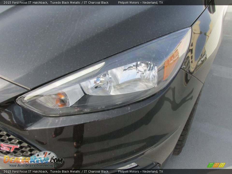 2015 Ford Focus ST Hatchback Tuxedo Black Metallic / ST Charcoal Black Photo #9