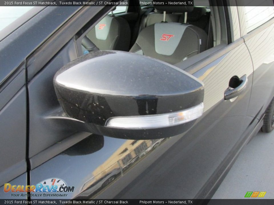 2015 Ford Focus ST Hatchback Tuxedo Black Metallic / ST Charcoal Black Photo #12
