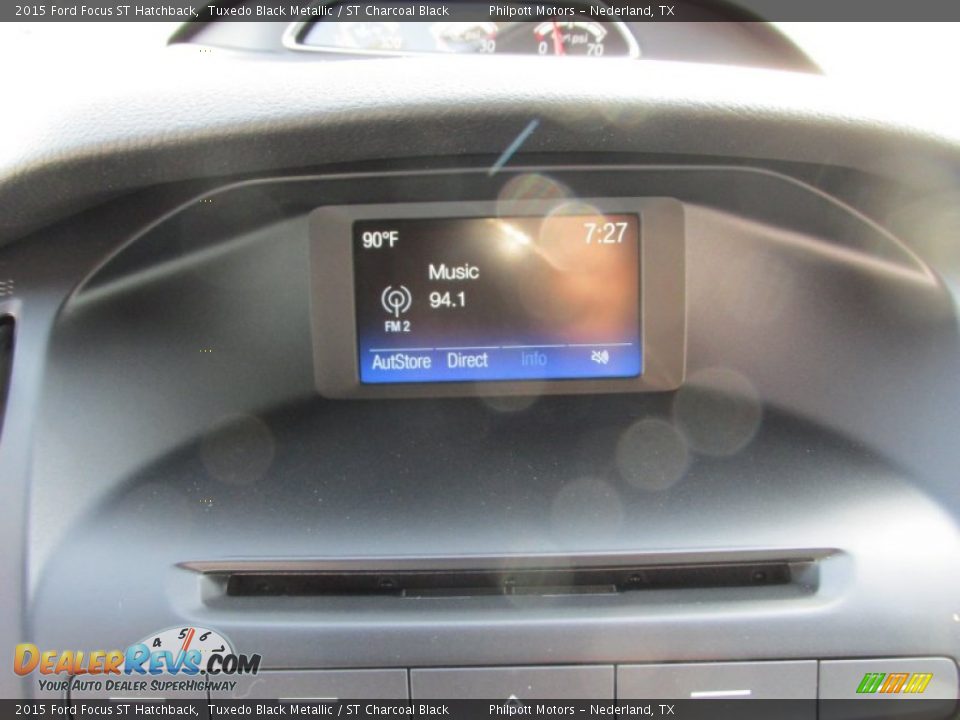 2015 Ford Focus ST Hatchback Tuxedo Black Metallic / ST Charcoal Black Photo #25