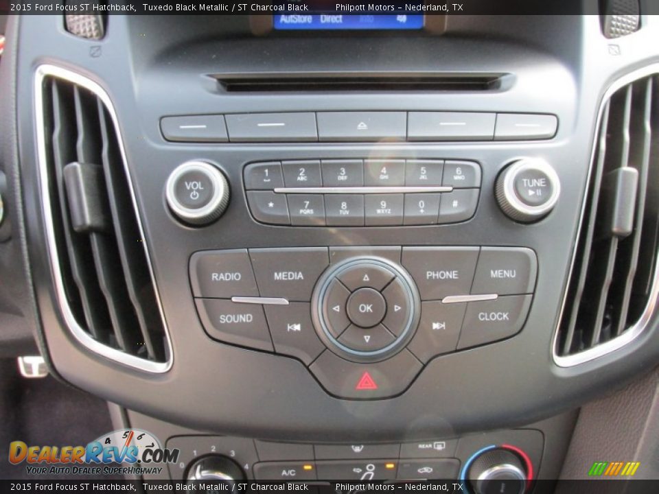 2015 Ford Focus ST Hatchback Tuxedo Black Metallic / ST Charcoal Black Photo #26