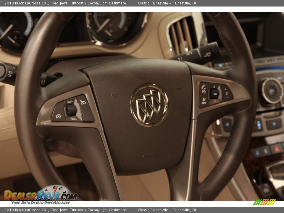 2010 Buick LaCrosse CXL Steering Wheel Photo #6