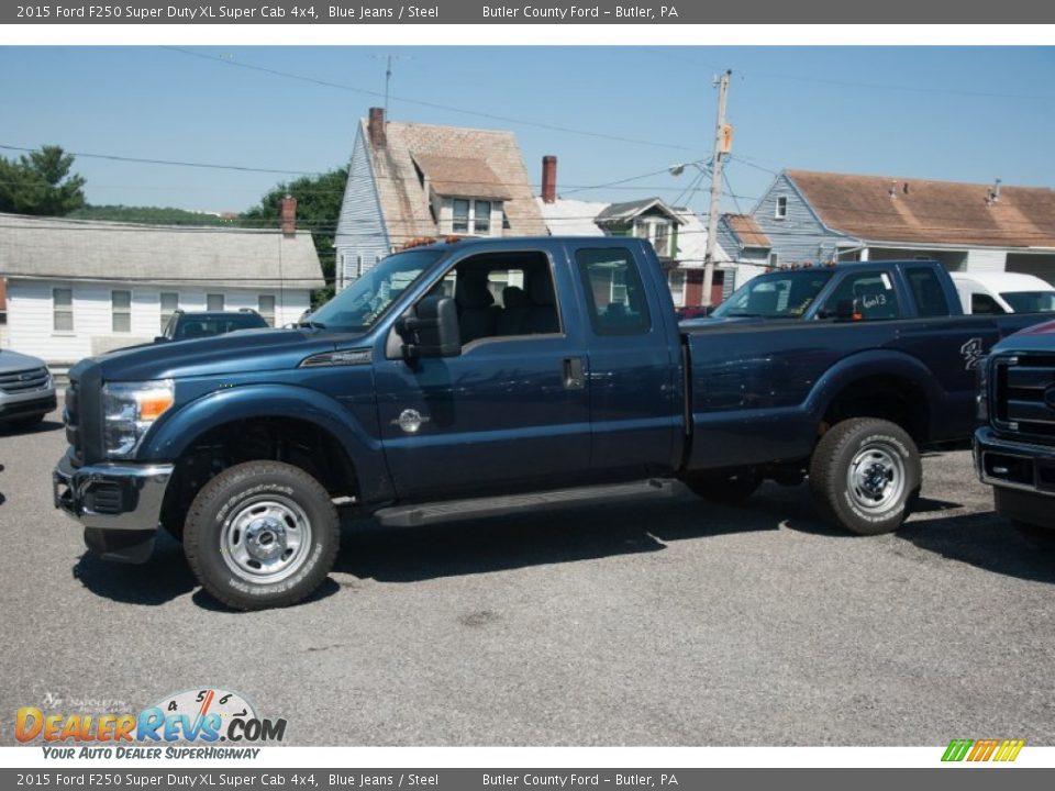 2015 Ford F250 Super Duty XL Super Cab 4x4 Blue Jeans / Steel Photo #1