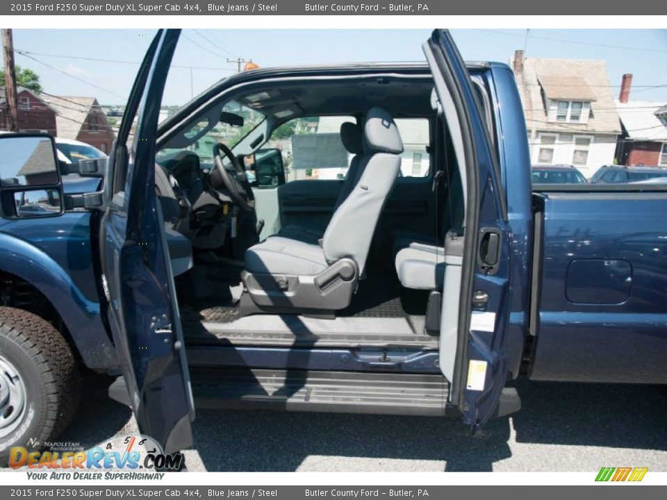 2015 Ford F250 Super Duty XL Super Cab 4x4 Blue Jeans / Steel Photo #5
