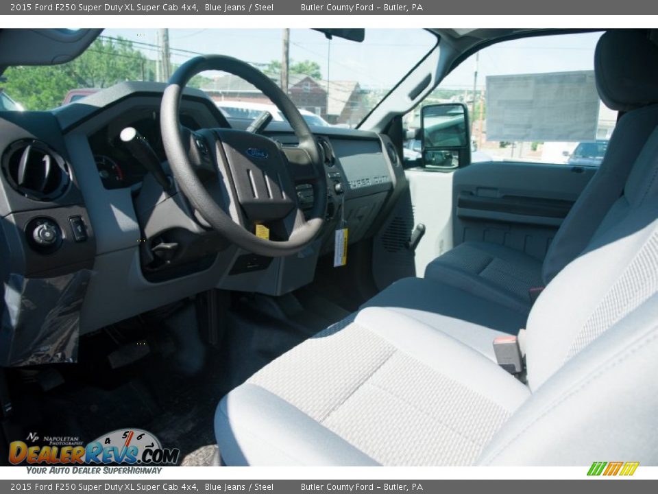 2015 Ford F250 Super Duty XL Super Cab 4x4 Blue Jeans / Steel Photo #6