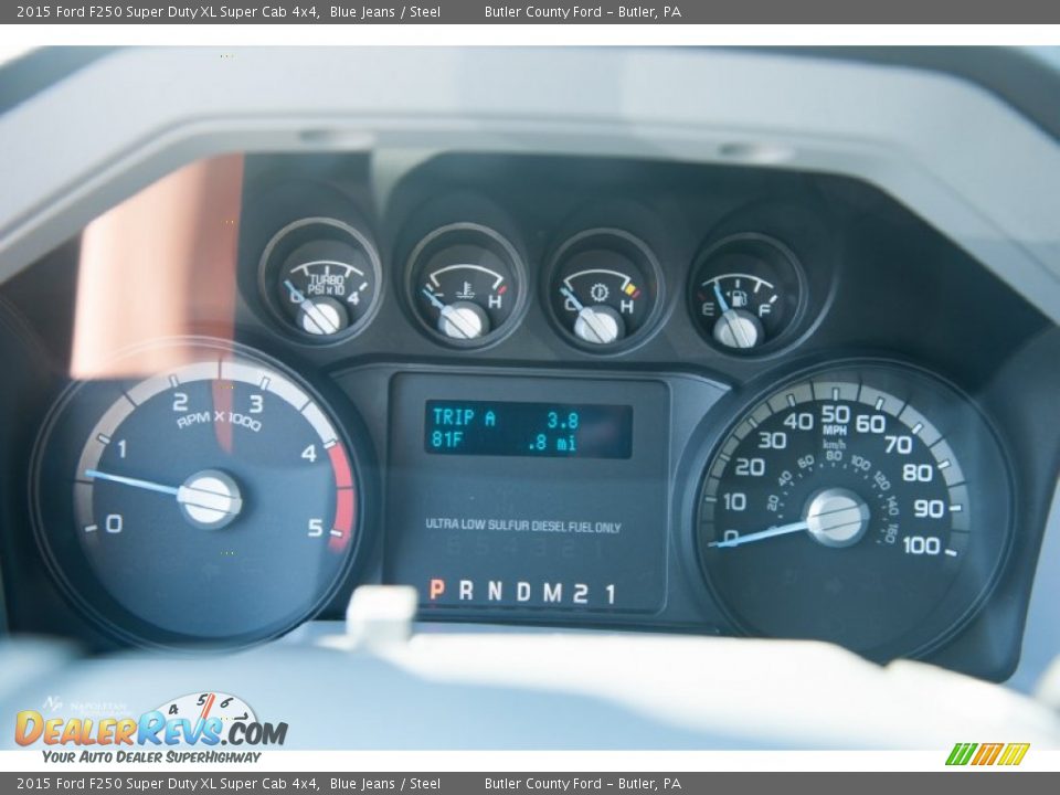 2015 Ford F250 Super Duty XL Super Cab 4x4 Blue Jeans / Steel Photo #8