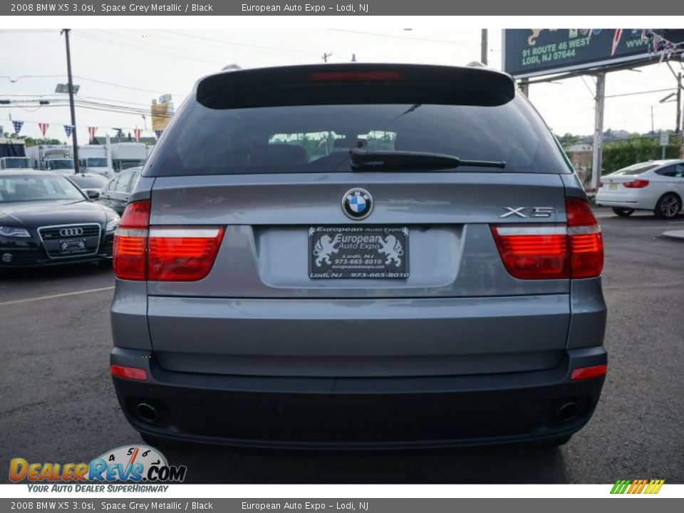 2008 BMW X5 3.0si Space Grey Metallic / Black Photo #11