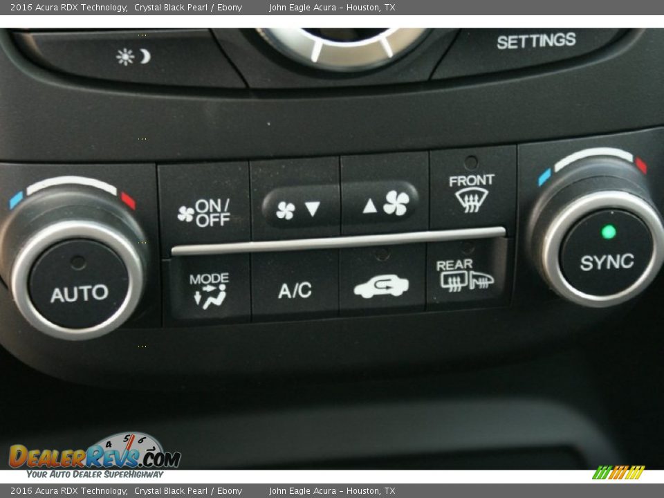 2016 Acura RDX Technology Crystal Black Pearl / Ebony Photo #36