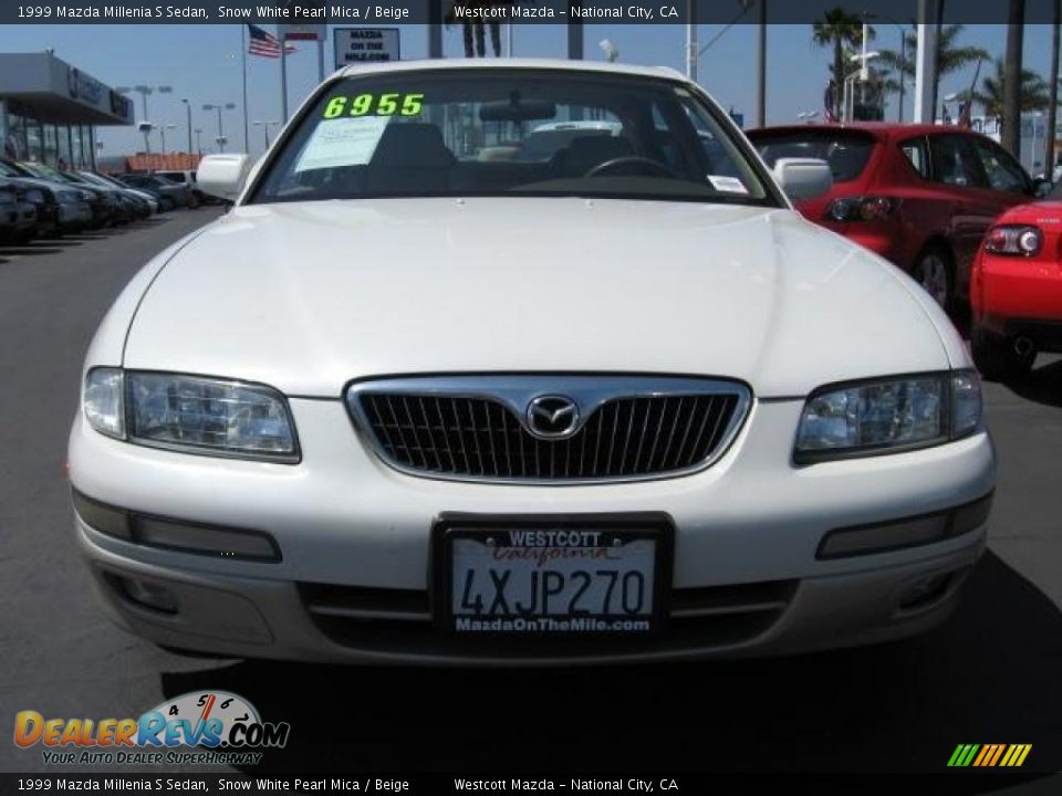 1999 Mazda Millenia S Sedan Snow White Pearl Mica / Beige Photo #2