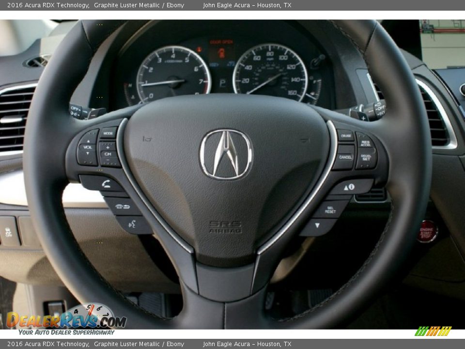 2016 Acura RDX Technology Graphite Luster Metallic / Ebony Photo #29