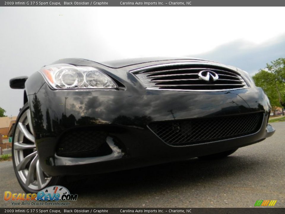 2009 Infiniti G 37 S Sport Coupe Black Obsidian / Graphite Photo #2