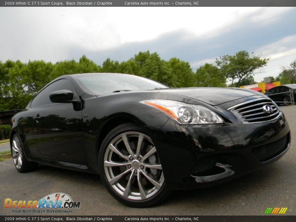 2009 Infiniti G 37 S Sport Coupe Black Obsidian / Graphite Photo #3