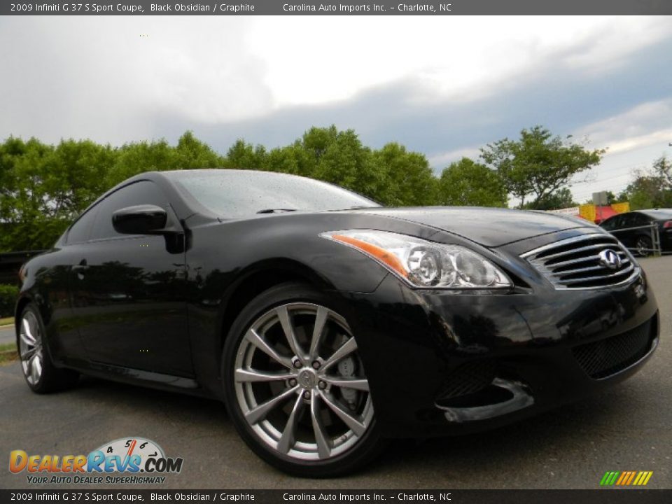 2009 Infiniti G 37 S Sport Coupe Black Obsidian / Graphite Photo #4