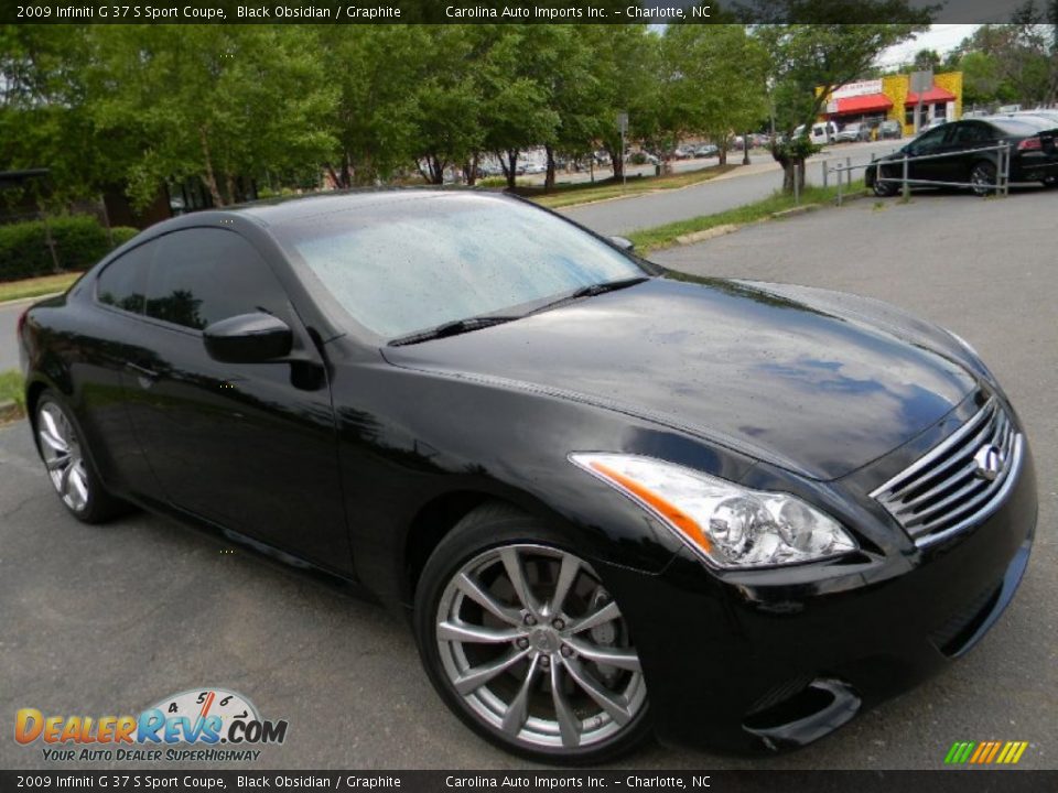 2009 Infiniti G 37 S Sport Coupe Black Obsidian / Graphite Photo #6