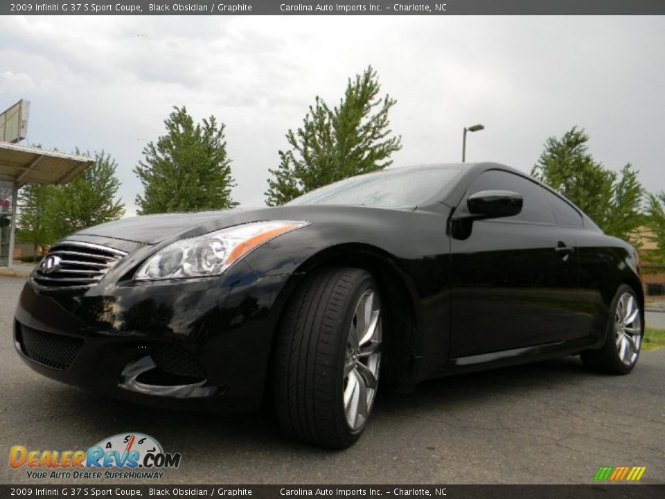 2009 Infiniti G 37 S Sport Coupe Black Obsidian / Graphite Photo #9