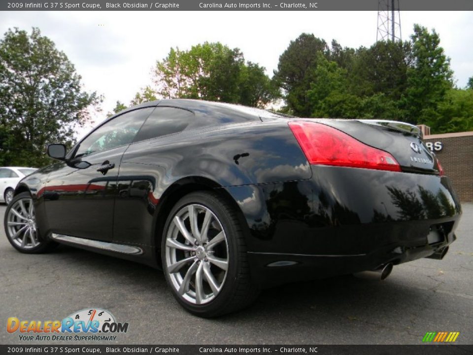2009 Infiniti G 37 S Sport Coupe Black Obsidian / Graphite Photo #11