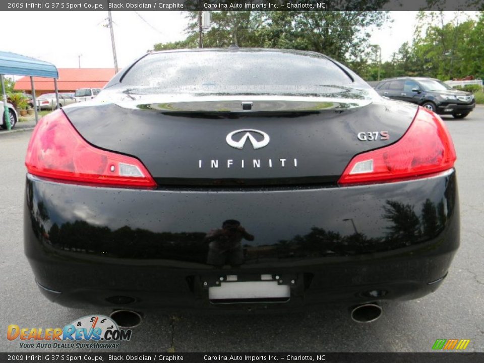 2009 Infiniti G 37 S Sport Coupe Black Obsidian / Graphite Photo #12