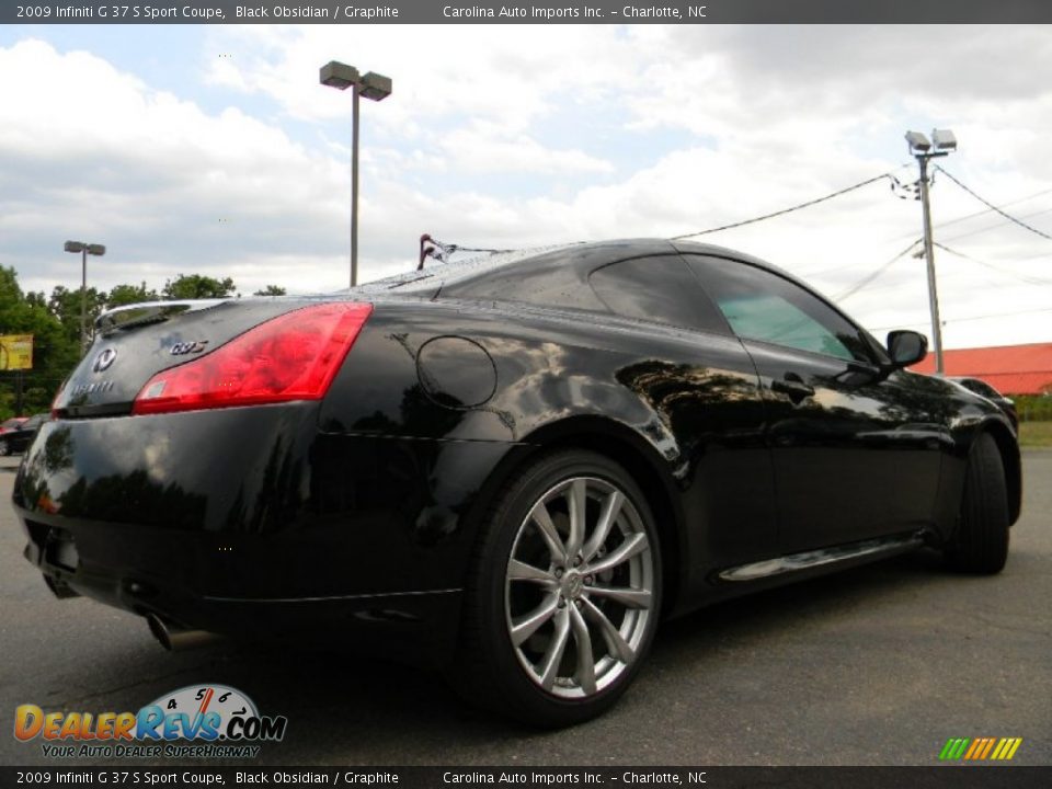 2009 Infiniti G 37 S Sport Coupe Black Obsidian / Graphite Photo #13