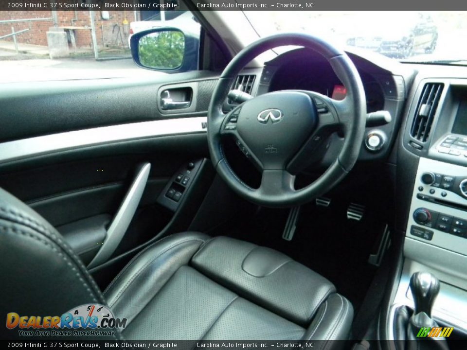 2009 Infiniti G 37 S Sport Coupe Black Obsidian / Graphite Photo #16