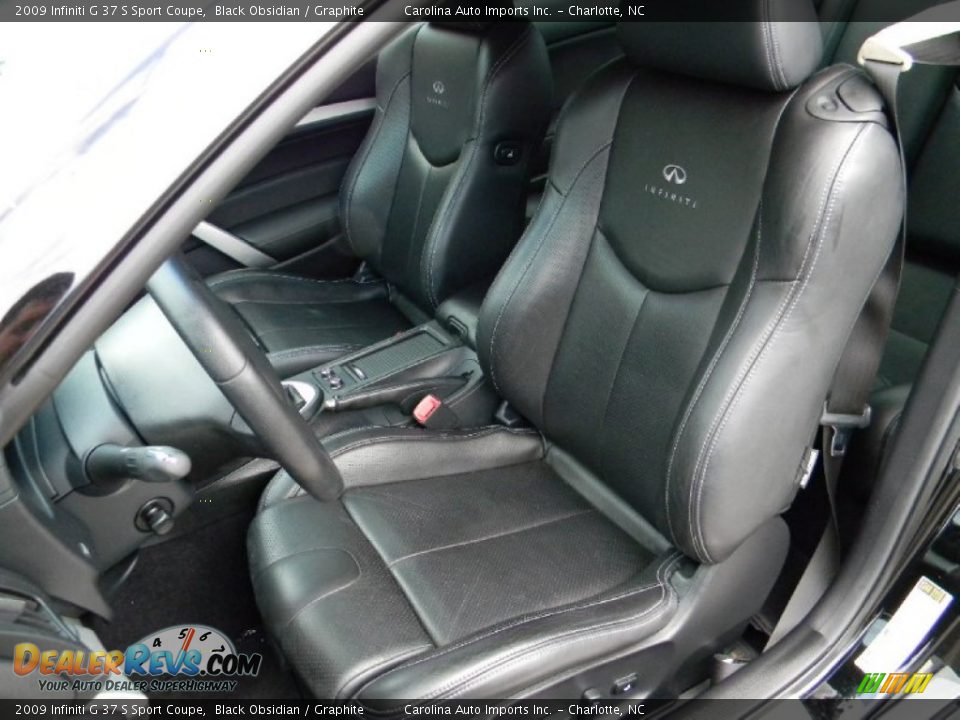 2009 Infiniti G 37 S Sport Coupe Black Obsidian / Graphite Photo #22