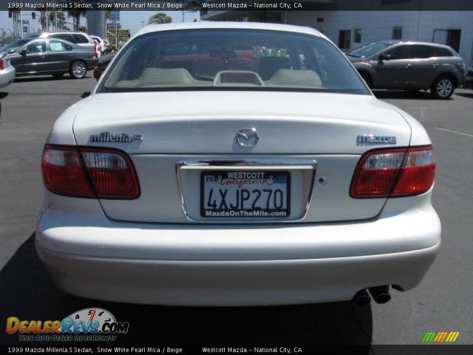 1999 Mazda Millenia S Sedan Snow White Pearl Mica / Beige Photo #5