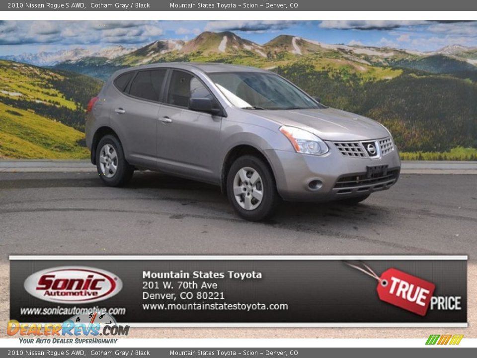 2010 Nissan Rogue S AWD Gotham Gray / Black Photo #1