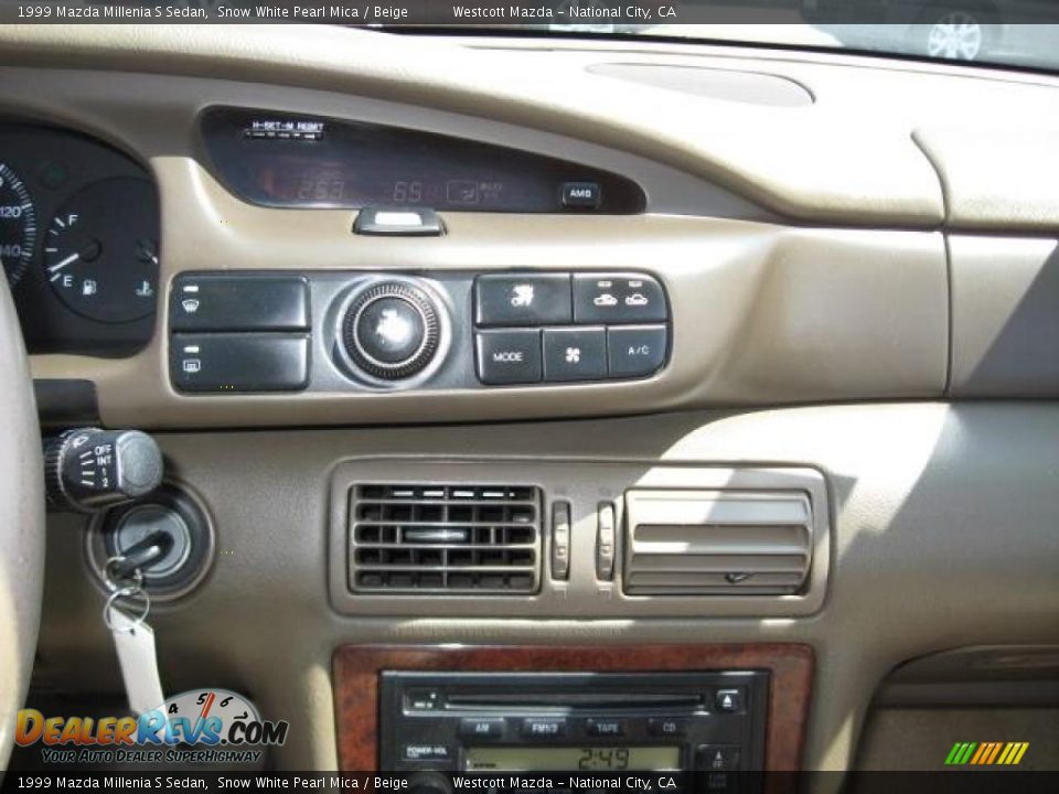 1999 Mazda Millenia S Sedan Snow White Pearl Mica / Beige Photo #17