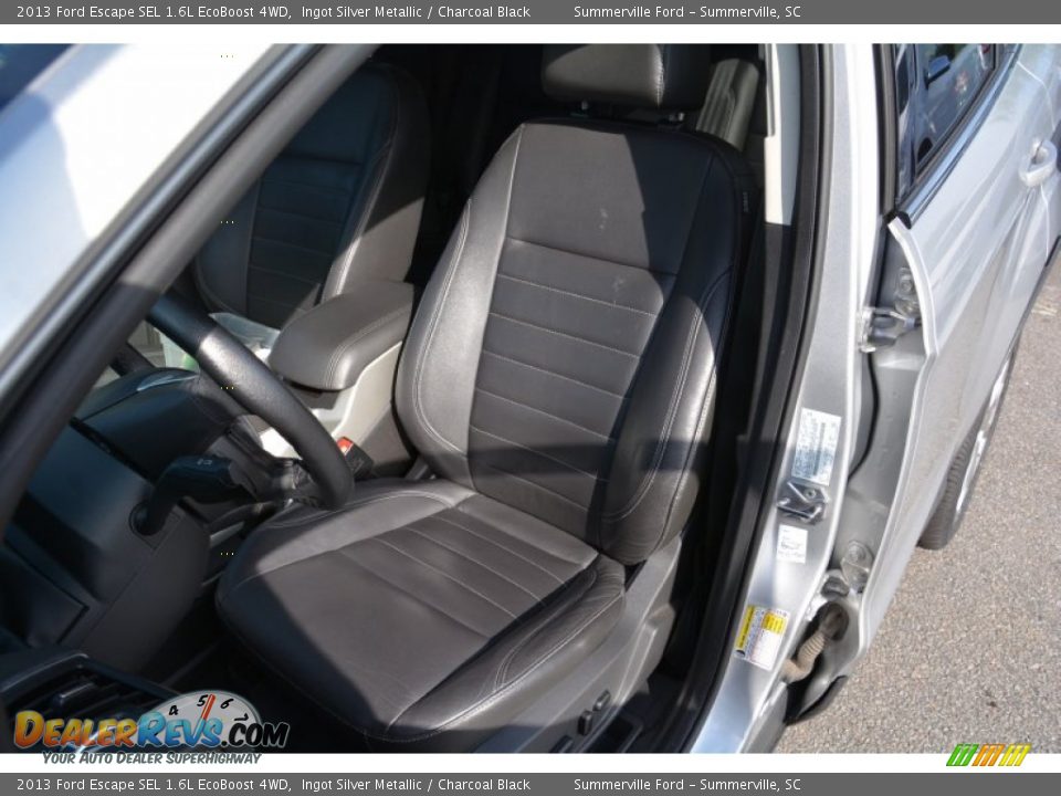 2013 Ford Escape SEL 1.6L EcoBoost 4WD Ingot Silver Metallic / Charcoal Black Photo #12