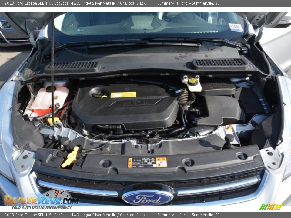 2013 Ford Escape SEL 1.6L EcoBoost 4WD Ingot Silver Metallic / Charcoal Black Photo #22