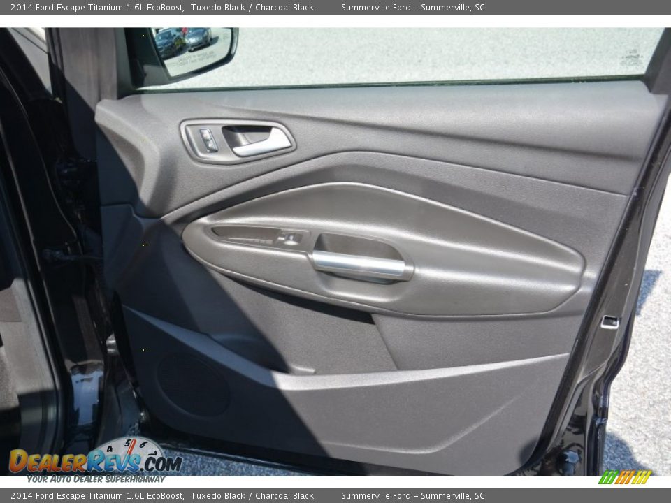 2014 Ford Escape Titanium 1.6L EcoBoost Tuxedo Black / Charcoal Black Photo #22